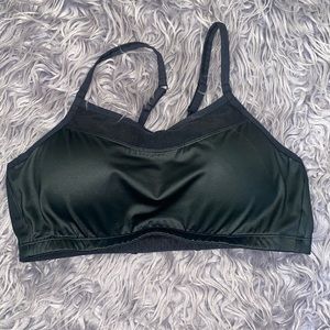 Moving Comfort 300284 Alexis Black Sports Bra High Impact Size LG